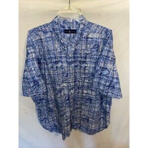 Polo Ralph Lauren Men’s Casual Shirt Size 3X Big Blue Floral Relax Going Out Fun